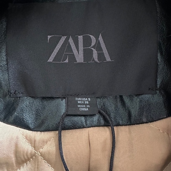 ZARA FAUX FUR COLLAR JACKET - NEW - Picture 11 of 14